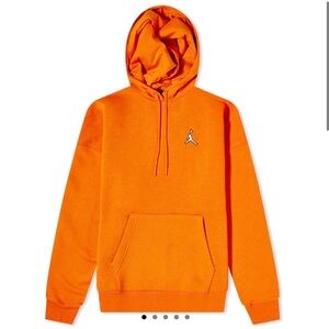 Air Jordan Brooklyn Fleece Hoodie Grey Pullover Hooded Jumpman Sweater Women's M